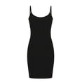thumbnail image 3 of Birdeem Robe d'Été Femme Couleur Unie Mode Aguichant Col Licou, 3 of 6