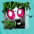 thumbnail image 3 of Invader ZIM - ZIM Angry - Retro Checkered Board - Toddler And Youth Girls Short Sleeve Graphic T-Shirt, 3 of 5