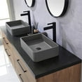 thumbnail image 6 of Trento 72" Double Concrete Sink Bath Vanity in North American Oak with Mirror, 6 of 12
