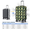 thumbnail image 4 of Yiaed Peacock Gold Feather Print Travel Luggage Cover Suitcase Protector Fits 18-32 Inch Luggage Wheel Covers Patterned Elastic Luggage Anti-scratch（No luggage）-Large, 4 of 5