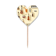 thumbnail image 1 of Instruments de Musique Combinaison Modèle Cure-Dent Drapeaux Coeur Lable Cupcake Pics, 1 of 3
