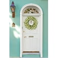 thumbnail image 3 of Artificial Yellow Daisy Wreath with Green Eucalyptus Leaves and Lavender Spring Summer Wreath for Front Door Wall Decor, 3 of 8