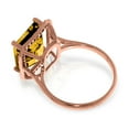 thumbnail image 3 of Galaxy Gold 14K Rose Gold Natural Black Diamonds and Citrine Ring - November Birthstone - Warmth & Prosperity - Sizes 5.5 to 11 - Fine Jewelry for Women, 3 of 4