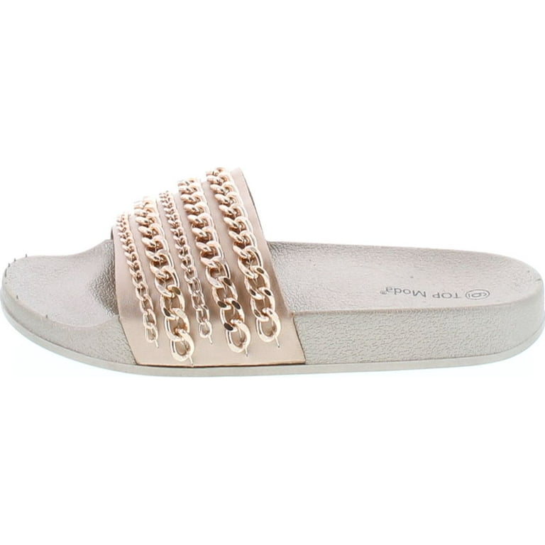 Top moda rhinestone slides sale