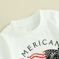 thumbnail image 5 of Bagilaanoe 4th of July Clothes for Toddler Baby Boys Short Sleeve Letter Print T-shirt Tops + Shorts 6M 12M 18M 24M 3T Kids Independence Day Clothes 2pcs Short Pants Set, 5 of 9