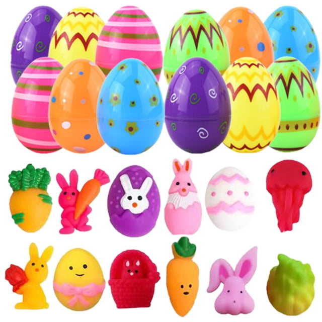 Hearth & Gear Easter Bunny Stress Pinching Easter Egg Twisting Toy Children's Party Surprise Eggshell Toy Easter Theme Smelly Vial Kids Games Games Girl 5 Years Female 2 Years Game for 7 Years Old