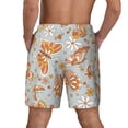 thumbnail image 4 of Uemuo Retro Floral Butterfly Pattern Mens Swim Trunks Quick Dry Board Shorts with Mesh Lining, Stretch Beach Shorts Quick Dry No-Chafing Board Shorts-XX-Large, 4 of 9