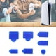thumbnail image 4 of Inteprter Pack de 7 tapones antipolvo para consola de juegos, tapas de repuesto para 5 Videojuegos y accesorios Azul, 4 of 6