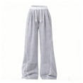 thumbnail image 7 of GiLiling Girls Parachute Pants, Y2K Wide Leg Cargo Sweatpants, Drawstring Waist Joggers with Pockets (Grey, 14-15 Years), 7 of 7