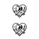 thumbnail image 3 of Cateissary Colgante De Metal De Pared De Pájaro Negro - Decoración Elegante Y Versátil Para Cualquier Habitación Decoración Elegante En Forma en forma de corazon 2Conjunto, 3 of 6