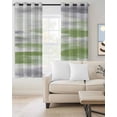 thumbnail image 2 of Sage Green Gray Blackout Curtains 63 Inches Long for Bedroom, Neutral Abstract White Ombre Texture Thermal Insulated Room Darkening Black Out Window Curtain Panels Grommet Drapes for Living Room, 2 of 8