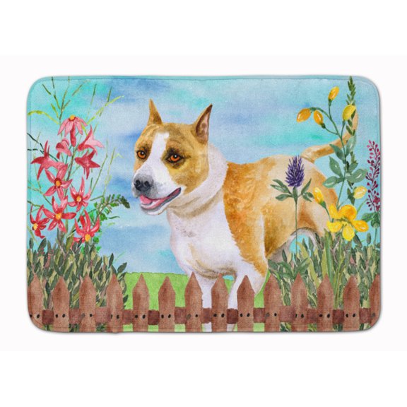 Spring Dog Art Machine Washable Memory Foam Mat