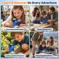 thumbnail image 7 of Microscope for Kids Adults, Pocket Microscope, Handheld Microscope Toy with LED Lights SD Card, Science Sets Gift for kids, Blue, 7 of 7