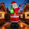 thumbnail image 7 of 7ft Christmas Inflatable Santa Claus with Candy and Christmas tree Outdoor Decor, Blow up Xmas Decorations for Yard, Built-in LED Light for Gardern Lawn Indoor Winter Holiday Party, 7 of 7