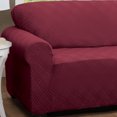 thumbnail image 5 of Stretch Sensations 1-Piece Stretch Double Diamond Sofa Slipcover, Brick, 5 of 7