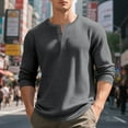 thumbnail image 5 of VJATTWR Men's Long Sleeve Pocket Shirt, Unique Style with Chest Pocket and Button Placket M, 5 of 9