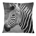 thumbnail image 1 of S4Sassy Home Decor Black Zebra Face Digital Print Pillow Square Cushion Cover -12 x 12 Inches, 1 of 4