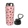 thumbnail image 2 of Goofa Flowers And Ladybugs Print 18oz Sports Insulated Kettle With Straw Water Bottle Sports Water Bottle For Running Hiking Cycling Climbing Mans Womans, 2 of 7