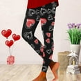 thumbnail image 2 of Women's Leggings 2026 Valentine's Day Casual Printed Athletic Yoga Running Gym Tights Pants, 2 of 4