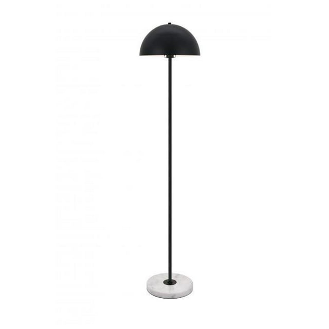 Living District LD4027F14BK Forte 1 Light Black Floor Lamp
