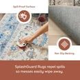 thumbnail image 3 of nuLOOM Davi Faded SplashGuard Machine Washable Area Rug, 6', Round, Davi Stone, 3 of 18