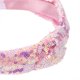 thumbnail image 3 of WEUVEB 3Ud Diademas Con Lentejuelas Y Nudo Para Mujer Y Material Confortable, 3 of 6