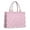 Pink Cute French, variant on Large Capacity Tote Bag,Paw Prints Handbag Fashion Luxury Tote Bag,15.7"x13"x 5.1" Inches,Laptop Compatible