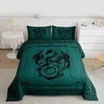 thumbnail image 2 of Castle Fairy Teens Animal Dragon Twin Comforter Sets,Abstract Hippie Geometric Bedding Set, 2 of 8
