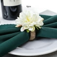 thumbnail image 3 of 6 Piezas en Forma de Toalla Hebilla Servilletas Artesanías para Centros de Mesa Día Boda Decoración Del Hotel BLESIY Blanco Servilletero de cono de pino, 3 of 8
