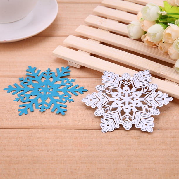 Troqueles de corte de copo de nieve de flecha pequeña, plantillas para álbum de recortes en relieve (9,6 cm)-155921,02 Likrtyny decoración de arte