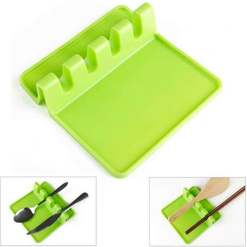 Kitchen Heat Resistant pp Spoon Rest Cooking Utensil Spatula Holder Tools 
