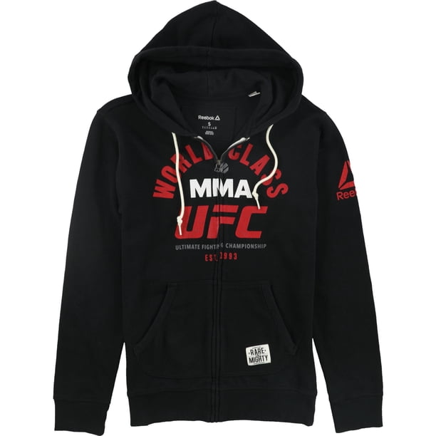 Reebok World Class MMA Sudadera con capucha para hombre, negro, mediano Reebok Sudadera