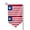 Sharp Corner, variant on Garden Flag Flag Of Liberia Double Sided Small Yard Holiday Garden Flag for Outside Decor 12.5x18 Inch Fillet
