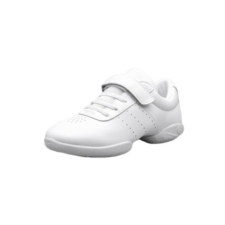 

Daeful Cheer Shoes for Kids Cheerleading Athletic Dance Shoes Flats Girls Tennis Walking Sneakers White Size 10C-3.5Y White-2 4Y