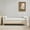 Ivory + Nature, variant on Upholstered End of Bed Bench with Arms & 2 Bolsters, Modern Boucle Daybed with Nature Wood Frame, Comfortable Footrest Stool Ottoman for Bedroom, Living Room, Entryway, Ivory
