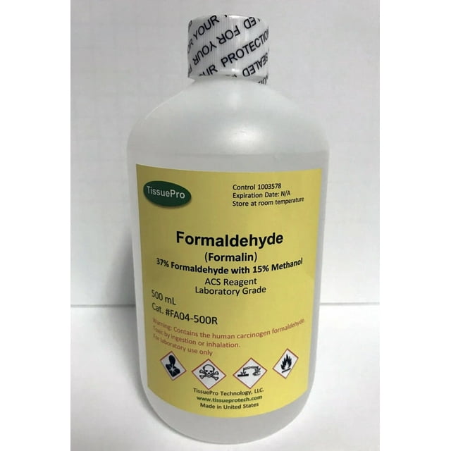 Solución de formaldehído TissuePro, 37% de formalina, 1 litro, para muestras húmedas
