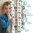 thumbnail image 3 of Blackout Kids Curtains,Mushroom and Flower White Pattern Children's Insulated Curtains Set Of 2,Bedroom Essentials,Toddler Room Decor 52"x84", 3 of 5