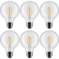 thumbnail image 4 of 2Pk - Satco 4.5w G25 Globe Filament LED 3000K Medium Base Dimmable - 40w equiv, 4 of 4