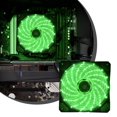 thumbnail image 1 of EIGTHTAIL120mm RGB CPU Cooling Fan PWM Hydraulic Bearing Case Fan  Silent 25dB  1200 RPM  45 CFM  Intelligent Temp Control  Blue LED Lighting, 1 of 6