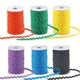 thumbnail image 3 of MesaSe 7 Colors RIC Rac Trim Ribbon - 28.5yds/26m  5mm/0.2 inch  Fabric Sewing Bending Fringe - For Flower Making  Wedding  Party  Lace Craft  Christmas Decoration  Gift Wrapping - Perfec, 3 of 7