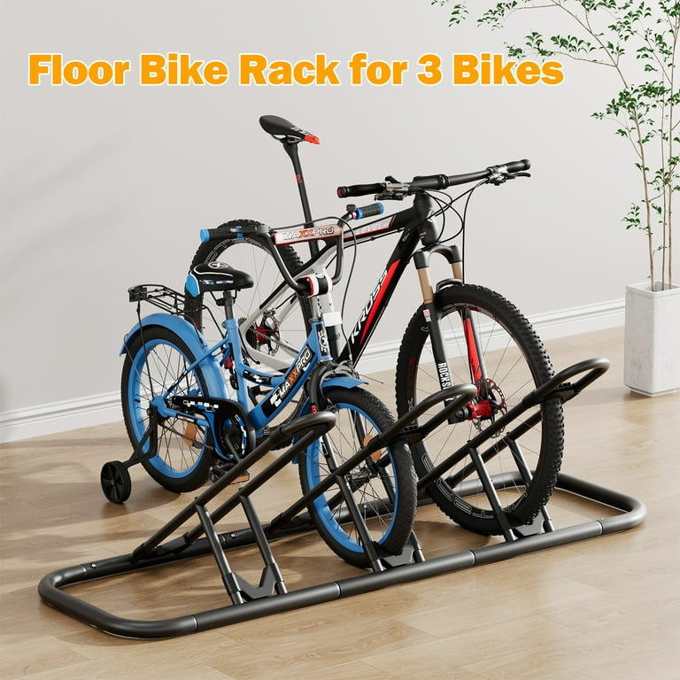 Bike Hanger Bike Stand For Garage 3-Bike Storage Rack Stand