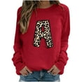 thumbnail image 2 of Sweat à Capuche Mode pour Femmes 2023 Manches Longues Col Rond Imprimé Chandail en Molleton Blouse 50 % de Réduction Costumes Halloween/noël, 2 of 3