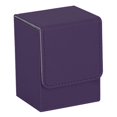 thumbnail image 3 of Trading Card Deck Box, Playing , Premium PU Leather Card Deck Case Violet, 3 of 7