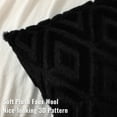thumbnail image 2 of decorUhome Set of 2 Decorative Throw Pillow Covers 12X20, Soft Pillow Covers for Couch, Black, 2 of 8