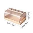 thumbnail image 3 of Plastic Tissue Box Cover Holder | Rectangular Tissue Dispenser for Bathroom Kitchen Living Room | Wall Mountable Storage Organizer with Spring Mechanism | Countertop or Desk Organizer, 3 of 6