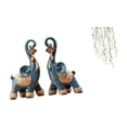 thumbnail image 1 of Figura de elefante,Figuras de elefantes,estatuas,adornos de animales,Escultura coleccionable para dormitorio,decoración del hogar,regalo.,Adhesivo de pared,Pegatinas de pared de vides, 1 of 8