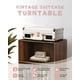 thumbnail image 4 of Reproductor de discos de vinilo con Bluetooth, tocadiscos portátiles vintage de 3 velocidades con altavoces incorporados, reproductor LP accionado por correa, compatible con grabación USB, entrada aux, 4 of 5