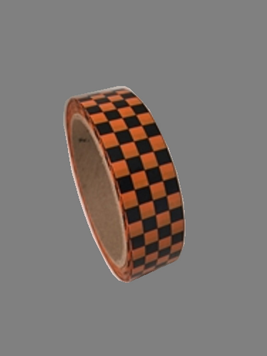 Laminated Checkerboard Outdoor Vinyl Tape 1" X 18 Yard Roll Orange