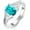 6, variant on Turquoise Rings for Women 925 Sterling Silver Leaf with Oval Gemstone CZ Anniversary Ring Jewelry for Her Wife Mom