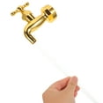 thumbnail image 3 of OULII 1Set Artistic Golden Flowing Water Spout Fountain for Outdoor Tabletop Garden Decor, 3 of 6